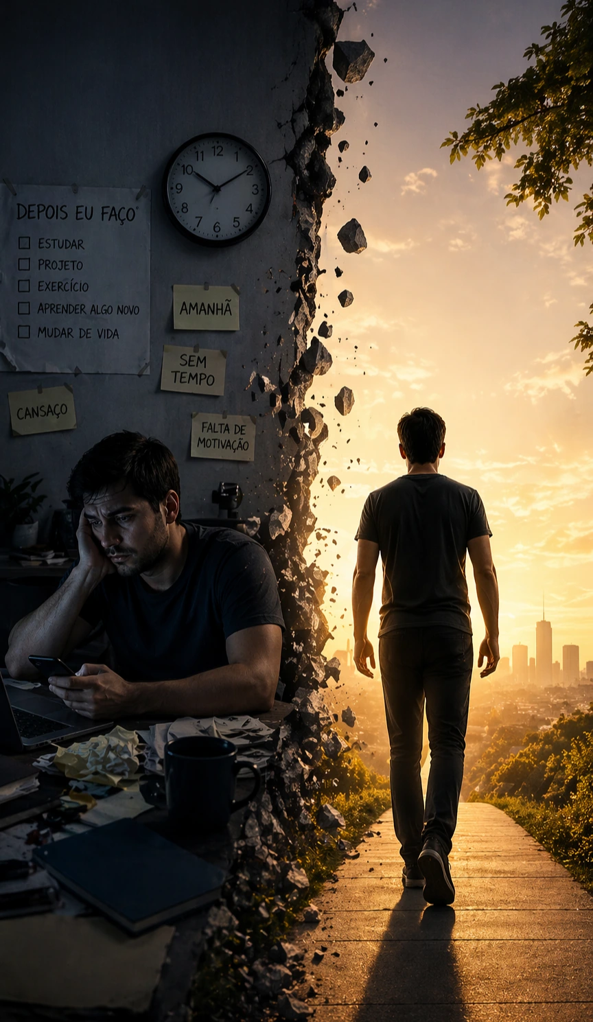 Antes e depois da procrastinação