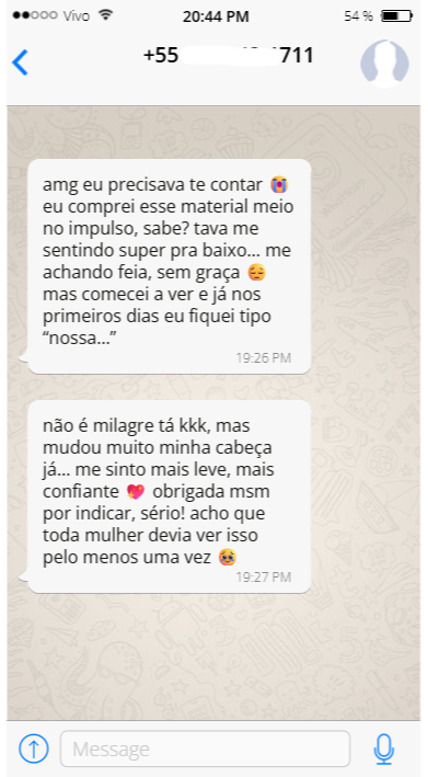 Depoimento WhatsApp 1